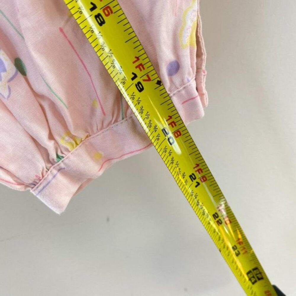 Vintage Mine Alone Pink Floral Jumpsuit 3-6 Months - Picture 10 of 10